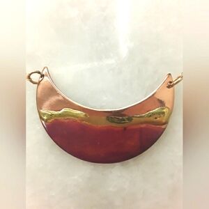 🌼2 For $15🌼 Gold Crescent Necklace Pink Moon Women's Jewelry Sunset